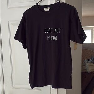 Love Black Tee with Heart Label